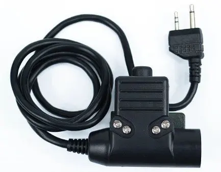 Тактический кабель U94 PTT для Icom Kenwood Midland Baofeng Talkie Bowman Elite II Headest Military Standard Airsoft
