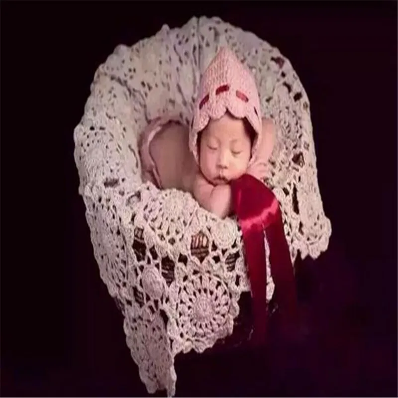 60*70 см реквизит для фотосъемки новорожденных вязаные детские одеяла розетка