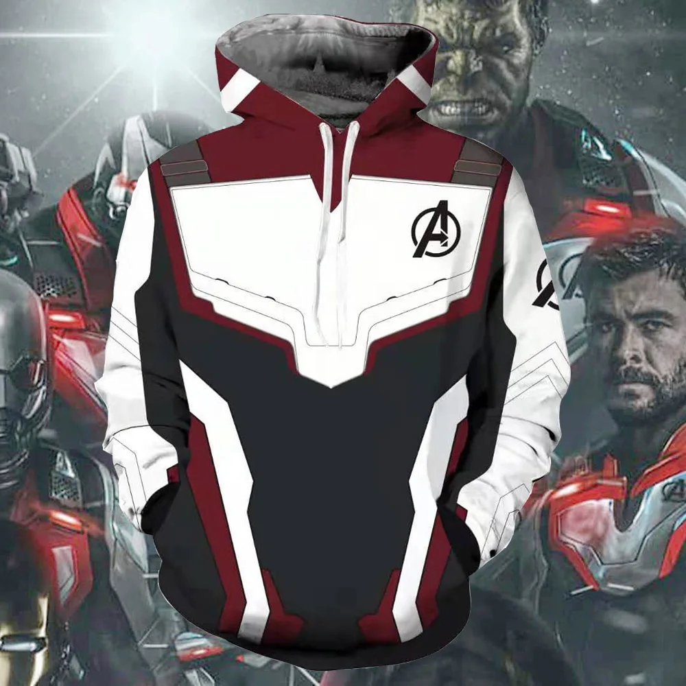 2019 new Avengers Endgame Quantum Realm Sweatshirt Jacket Advanced Tech Hoodie Cosplay Costumes superhero Iron Man Hoodies suit