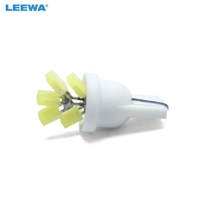 LEEWA 100pcs White Car T10 194 W5W COB 5SMD LED Lights Tree Shapes Side Wedge Clearance Reading Light Lamp #CA4652 | Автомобили и