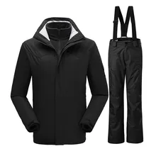 Новинка, зимний лыжный костюм, для улицы, Термальный, водонепроницаемый, ветрозащитный, сноуборд, куртки, штаны, для горных лыж, для мужчин, комплект одежды, бренд