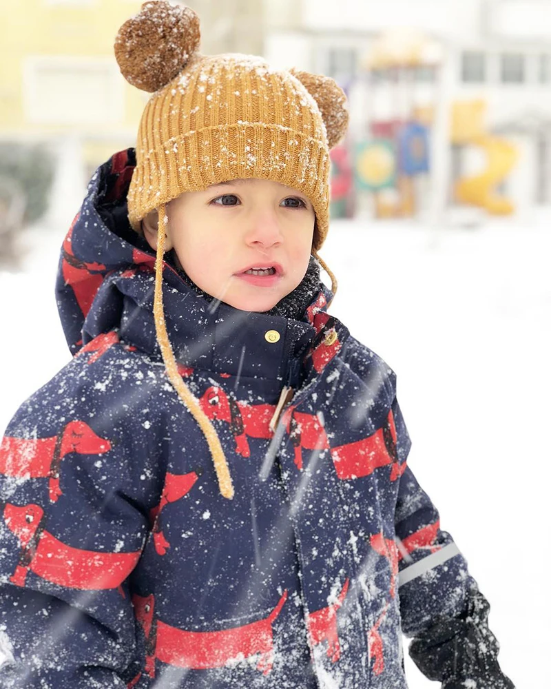 

New 2018 winter overalls for girls Winter waterproof Coat baby Warm Thick Fur Collar Hooded down Coats winter jacket for boy