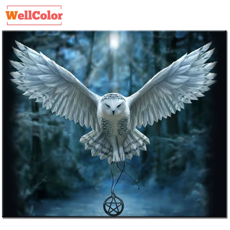 RUBOS Diamond Embroidery owl Harry Potter Full crystal Pattern 5d Diy