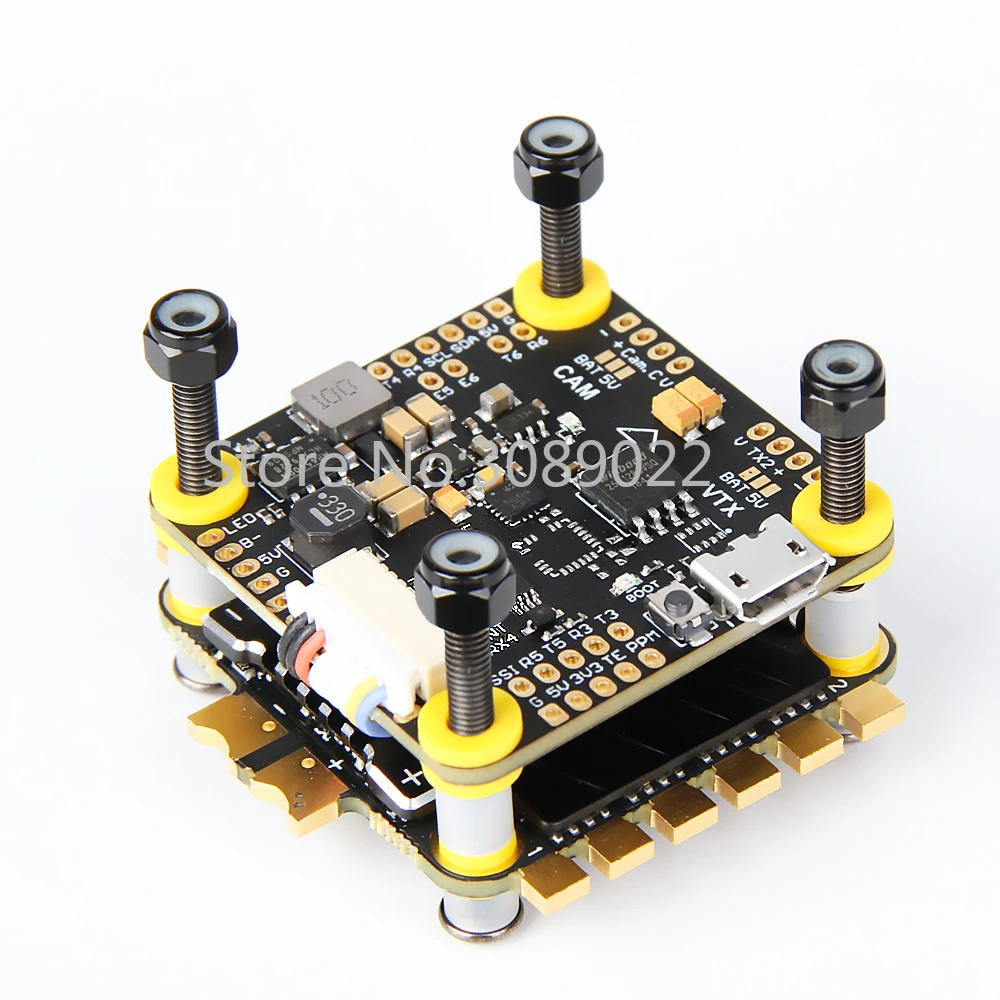 Устройство управления полетом для FPV гоночного дрона квадрокоптера STM32F405RGT6 & F55A PRO