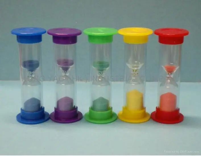 

5pcs /lot 1minutes Colorful Hourglass Sandglass Sand Clock Timers desktop clock for board game timer tools cards game