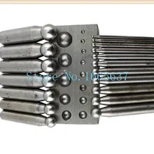 DIY Инструменты 14 шт./компл. Dapping Puches и набор блоков, стальной канал, Dapping удары, набор пунзель, ювелирные инструменты