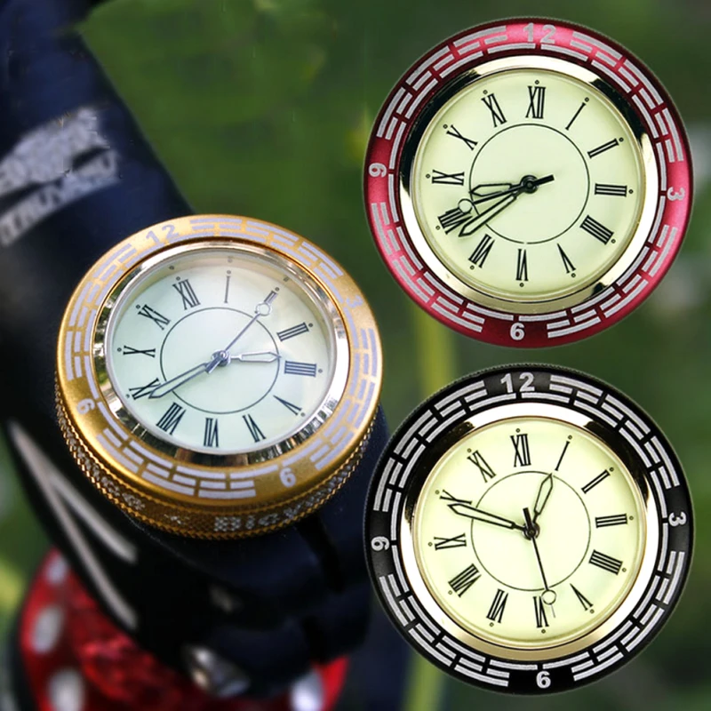 

1pc 28.6mm Bicycle Headset table bike watch riser stem clock car portable Mountain quartz Headset set cover watch waterproof H3