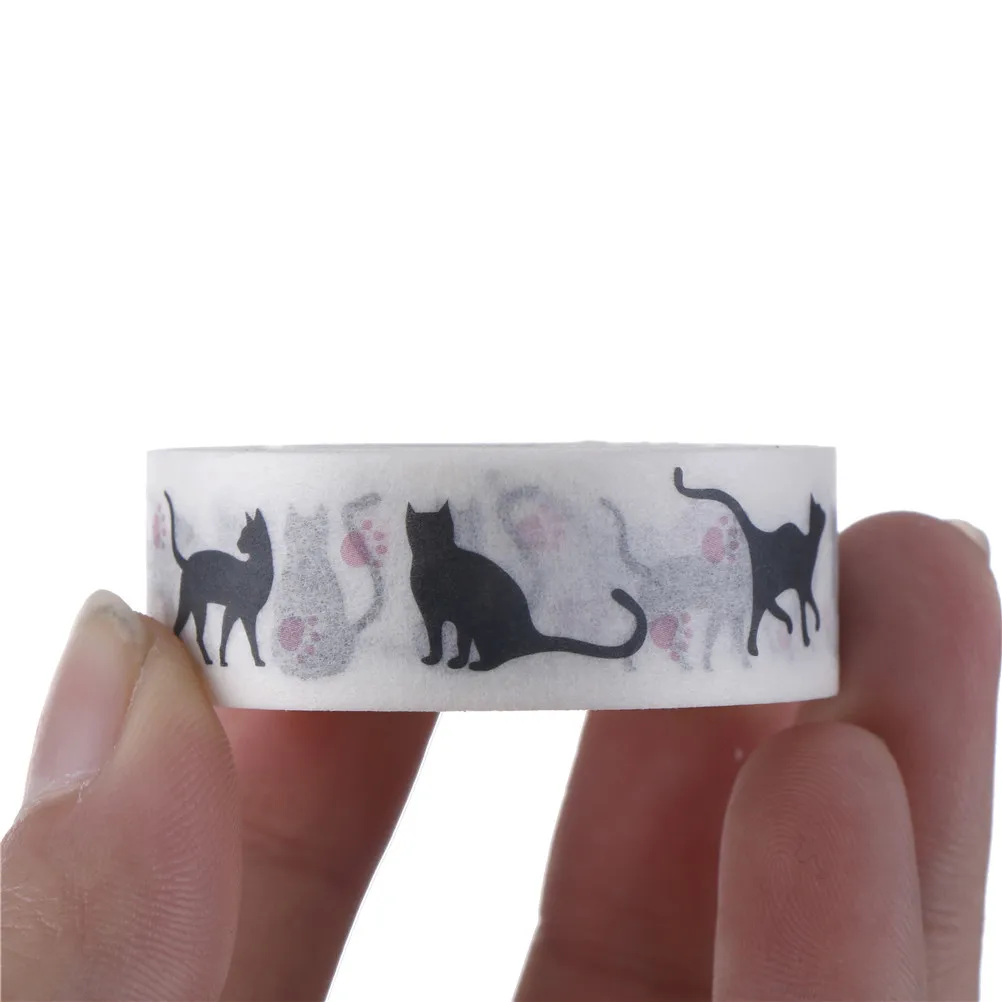 Kawaii Cat лента DIY украшения Скрапбукинг планировщик маскирующая клейкая