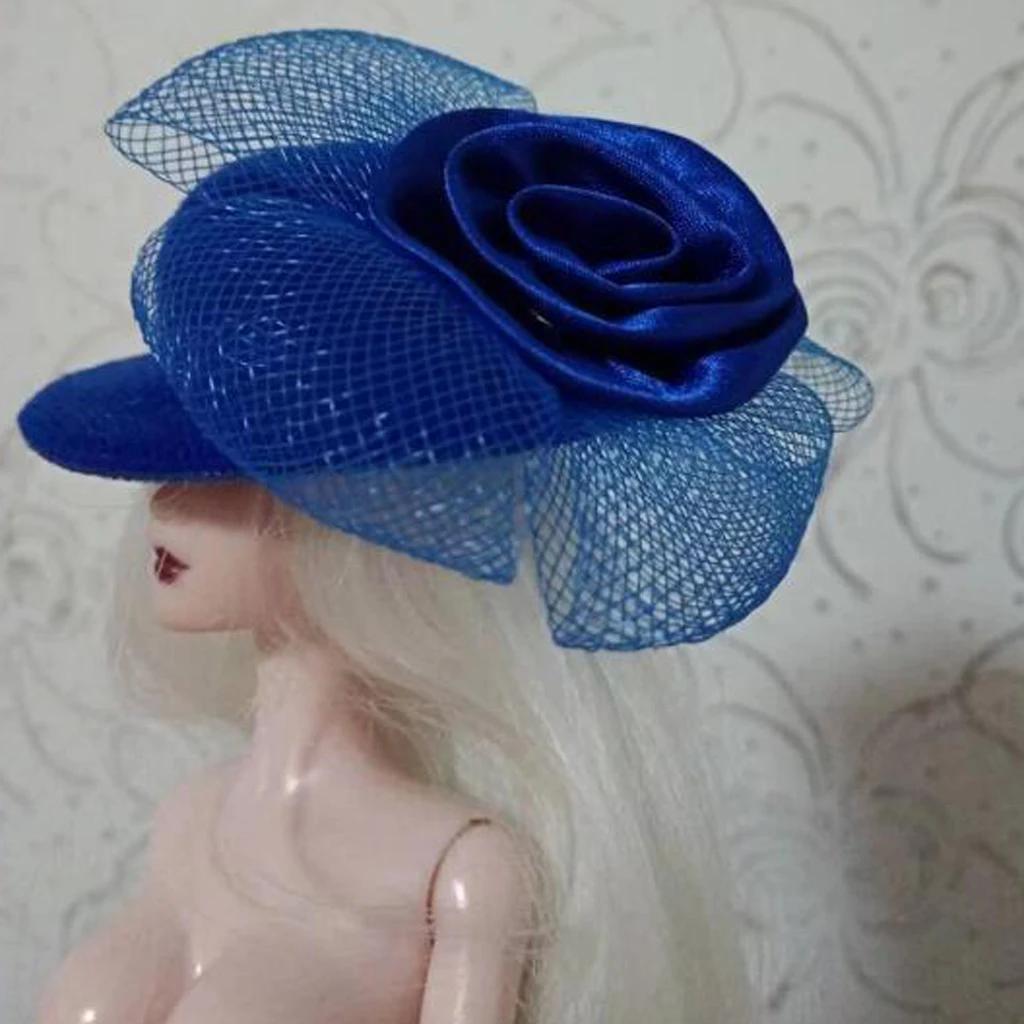  6Pcs Vintage Millinery Hat Cap for 28-30cm   Doll Baby Girls Clothing Clothes Accessories