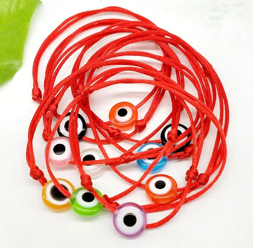 

Free Ship 10pcs Red String Eye Lucky Red Cord Adjustable Bracelet NEW