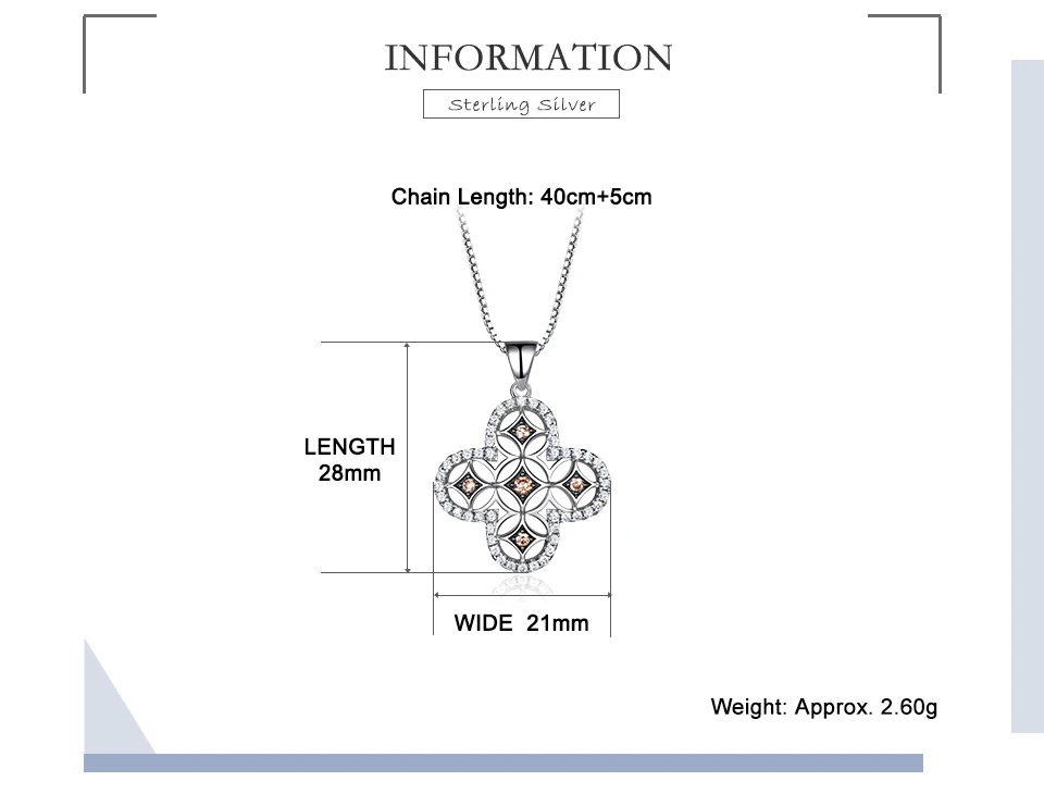 UMCHO  925 sterling silver necklace for women NUJ050Z-1-PC (2)