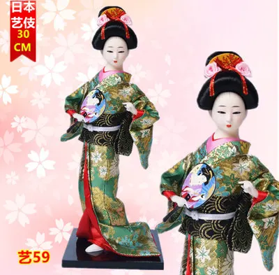Мастер японской гейши кукла Япония предметы мебели и украшения дома подарок шелковое кимоно Красота женщины искусство ремесла