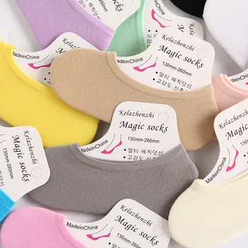 

Hot Fashion Womens Slippers Solid Cotton Sneaker Invisiable Heel Pain Soft Socks Gel Rubber Sapatos Socks 20pcs/pairs/lot