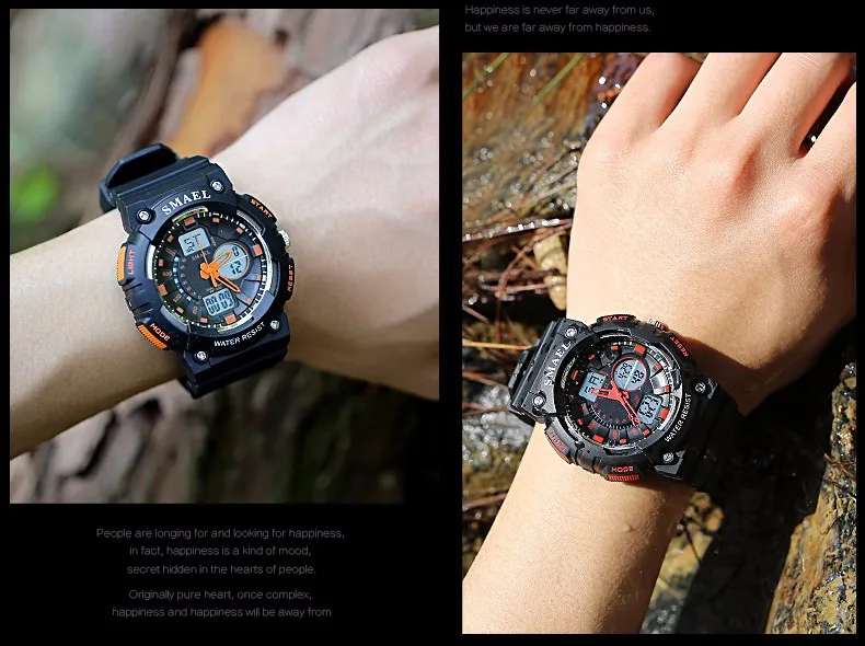 Estilo militar do exército Men Watch Data
