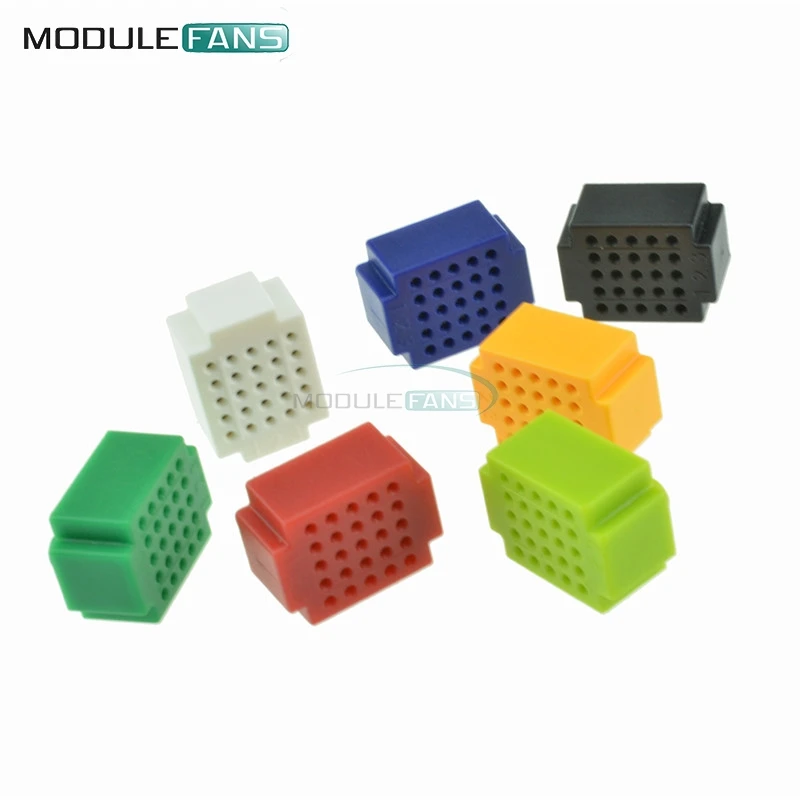 

7pcs Mini 25 Points Breadboard Solderless Prototype Tie-point For Arduino DIY KIT ELETCTRONIC