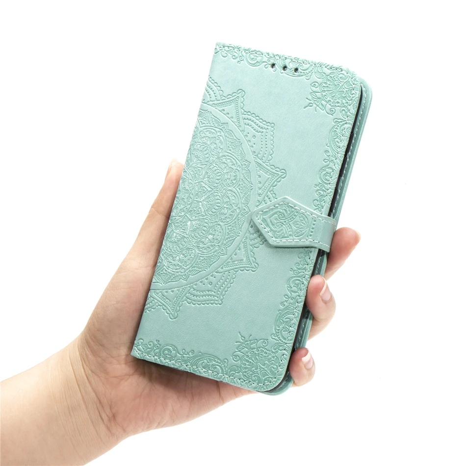 Для sony XZ3 ultra Xperia 10 плюс XZ4 чехол 3D тиснение мандала цветок кожаный Стенд folio Флип