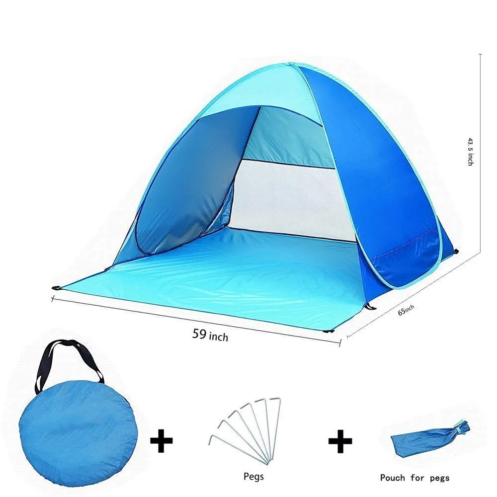 Автоматическая кемпинговая палатка Пляжная палатка 3 человека нейлоновая мгновенная всплывающая палатка анти УФ тент наружная