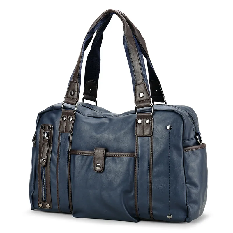

Men's Casual Fashion Business Travel Bags Large Vintage Luggage Travel Duffle Multi-function Male Big Journey Elegant Handbag