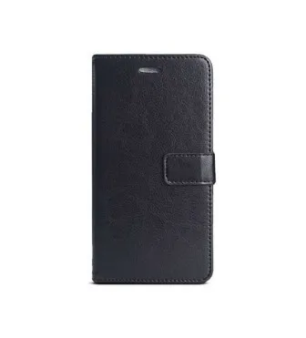 Black Роскошный кожаный флип-чехол для телефона с подставкой для huawei P8 Lite, чехол-кошелек для huawei P8 lite со слотом для карт - Цвет: Black
