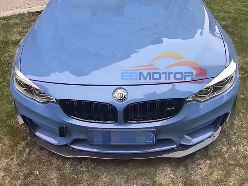 ebmotor-com PS Style Real Carbon Fiber Front lip spoiler For BMW F80 M3 F82 M4 2014UP 1_2291