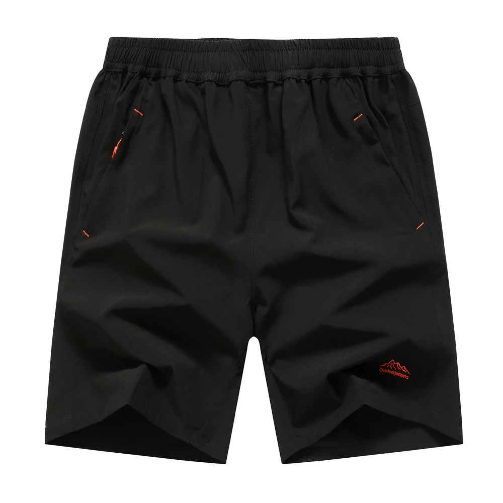 Men Running Shorts Fitness Sports Quick Dry Pure Color Loose Camping