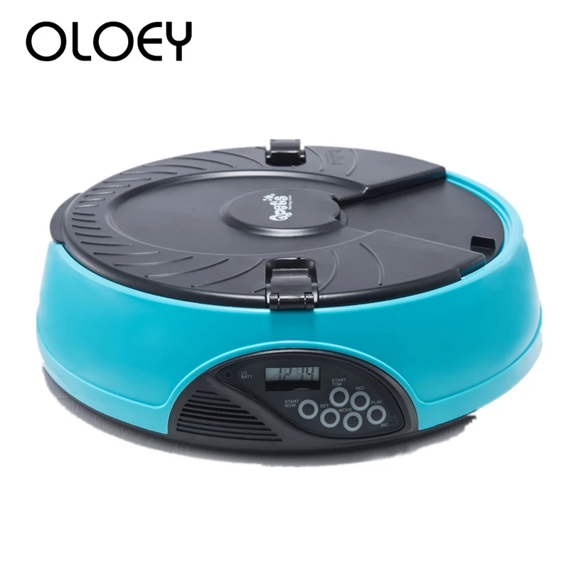 

New Design Automatic Pet Feeder Set Feeding Time with LCD Digital 6 Meal Dog Cat Feeder Recorder Timer Bowl Meal Dispenser Hot