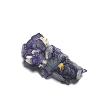 17 г натуральный фиолетовый флюорит белый кварц Кристалл Редкие руды уникальные образцы Юньнань Китай