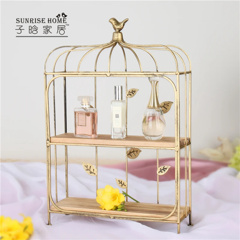 

European creative bird cage dessert rack wrought iron wedding table decoration cup cake stand multilayer West Point display