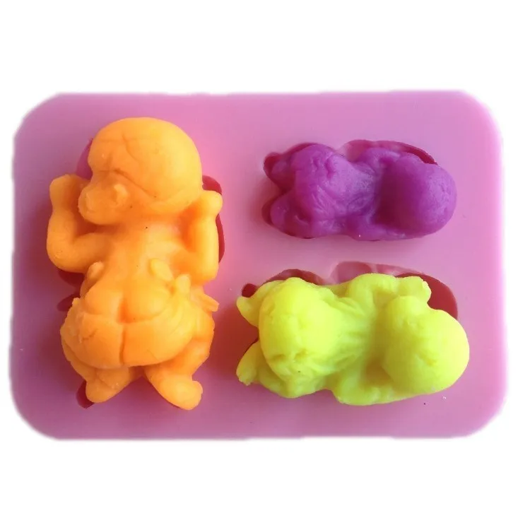 

Luyou 3D Sleeping Baby Silicone Mold Fondant Mold For Cake Decorating Tools 3 Baby Modeling Embossed Fondant Mold FM114