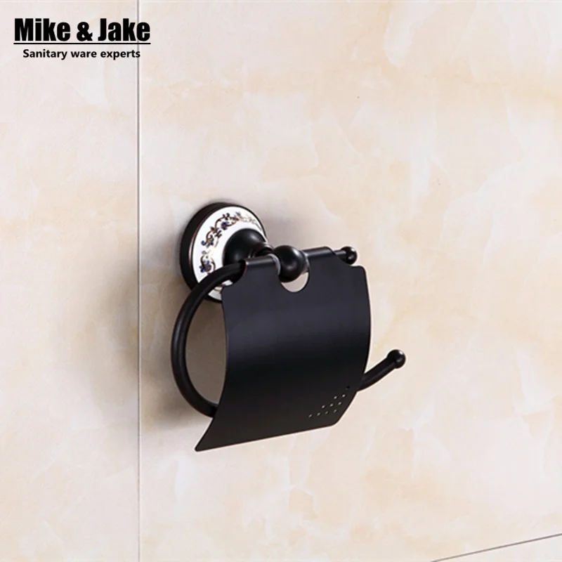 Bathroom black Toilet Paper Holder Roll Holder,Tissue Holder,Solid Brass -Bathroom Accessories Products toilet paper holder roll holder tissue holder bathroom accessories products