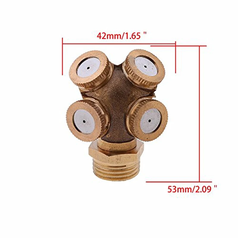 Распылительная насадка, 4 отверстия, сельскохозяйственная Распылительная насадка, садовая спринклерная оросительная система, 3 шт., с 1/4 до 1/2 аксессуарами, Adap