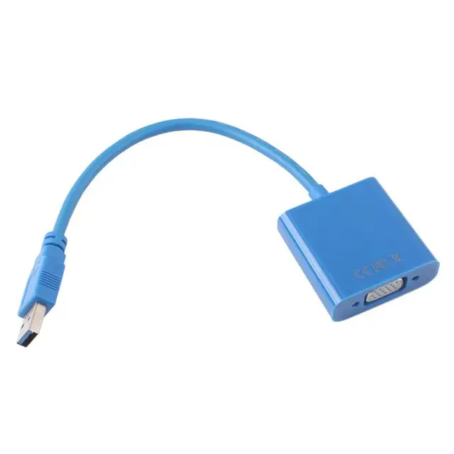 Best Quality USB 3.0 to VGA Graphic Card Display External Video Cable Adapter for Win 7 8 XP #55309
