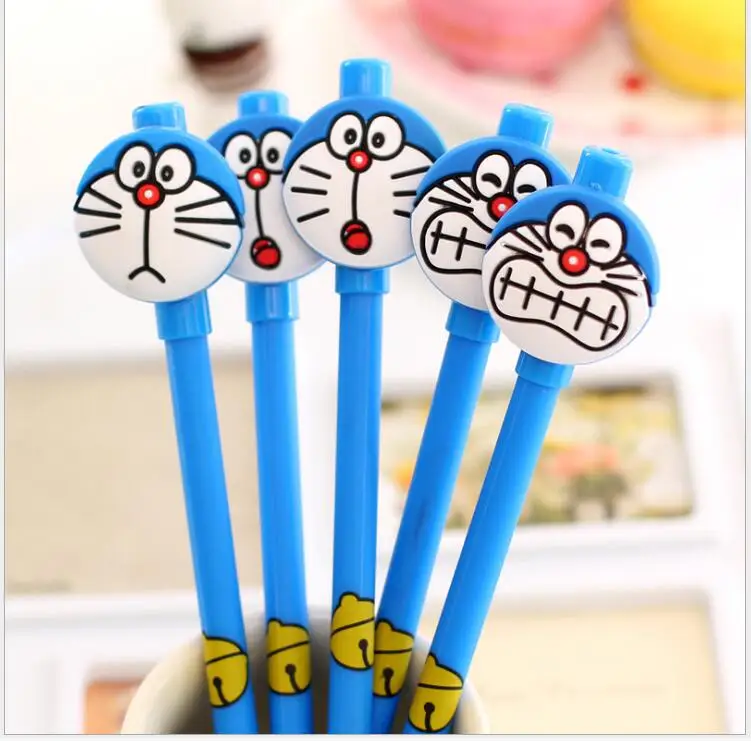 4pcs/ lot Japan amiable Anime Doraemon gel pen/Good quality/School
