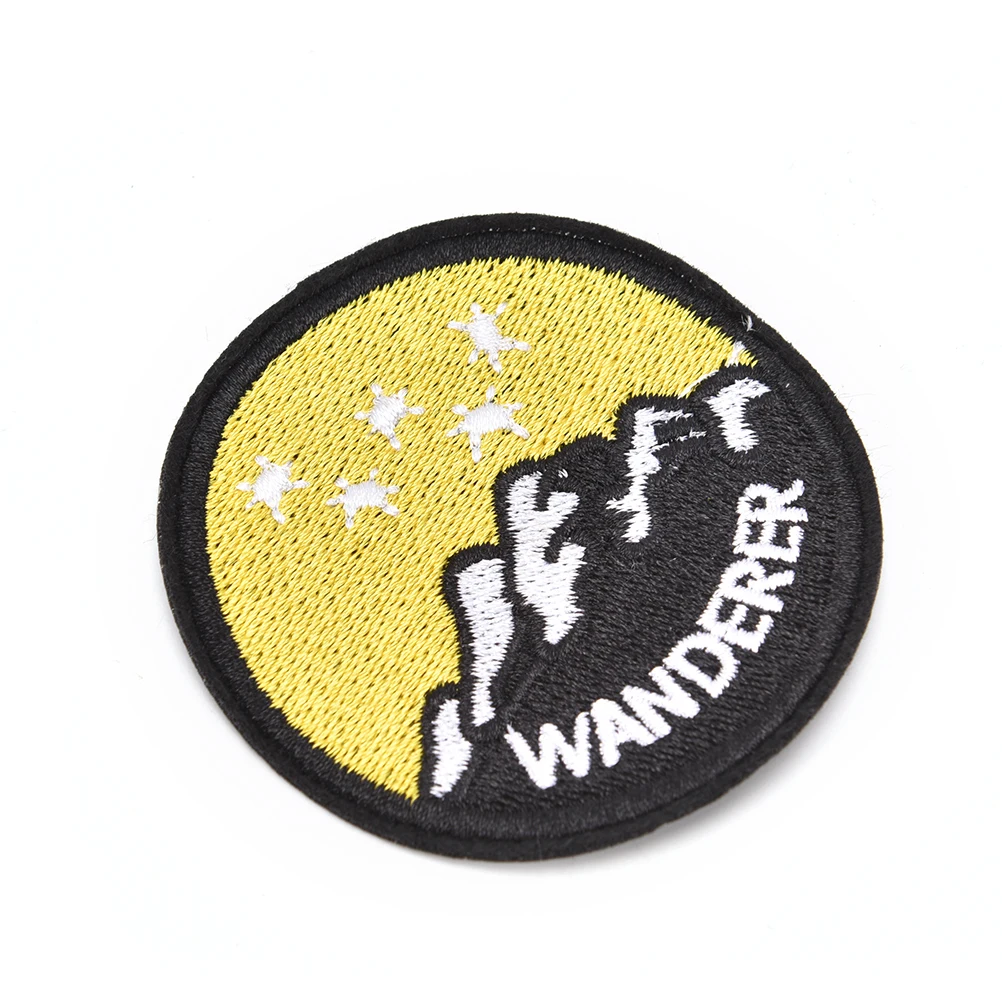 Outdoor Sport Theme Patches Garment Apparel Iron On Embroidered Clothes