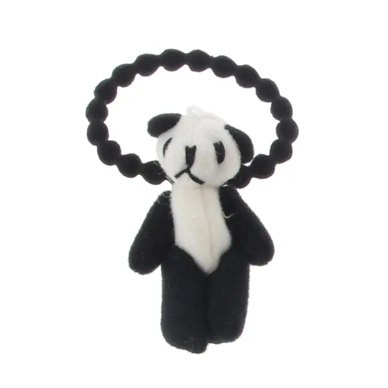 

2 PCS New Lovely Plush Children Hair Ropes Elastic Hair Band