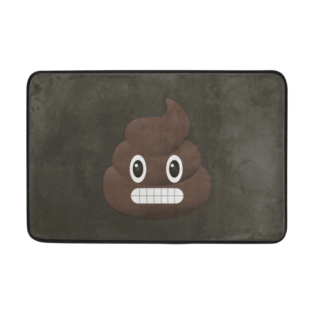 Funny Faeces Emoji Printing Floor Mat Door Non-slip Mat Kitchen Floor Carpet Soft Rug for Living Room Funny Faeces Emoji Printing Floor Mat Door Non-slip Mat Kitchen Floor Carpet Soft Rug for Living Room