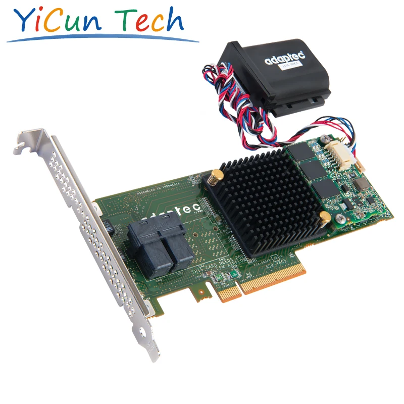 

Adaptec ASR-7805Q SGL 2274300-R 8 Int. Ports PCIe Gen3 x8 6Gbs RAID Controller with maxCache SSD caching