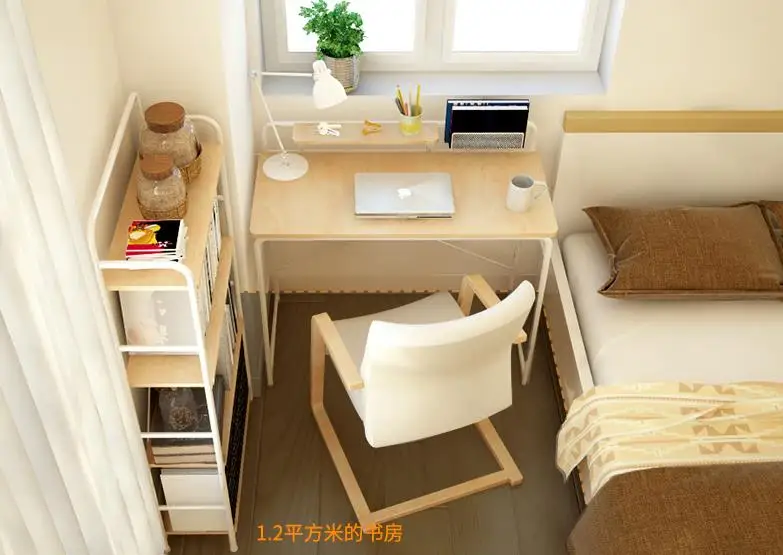 Cor de madeira mesa do laptop, também terno para sala de estar, quarto, saco de escola, e escritório