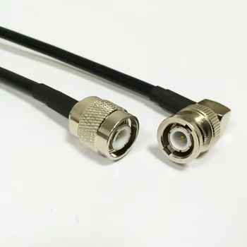 

2PCS Wireless Router Cable TNC Male To BNC male right angle RA Pigtail cable RG58 100CM wholesale
