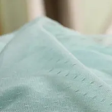 Светло-голубая сетчатая кружевная ткань; Сетчатое кружево в горошек. Тюль кружевная ткань, MF196