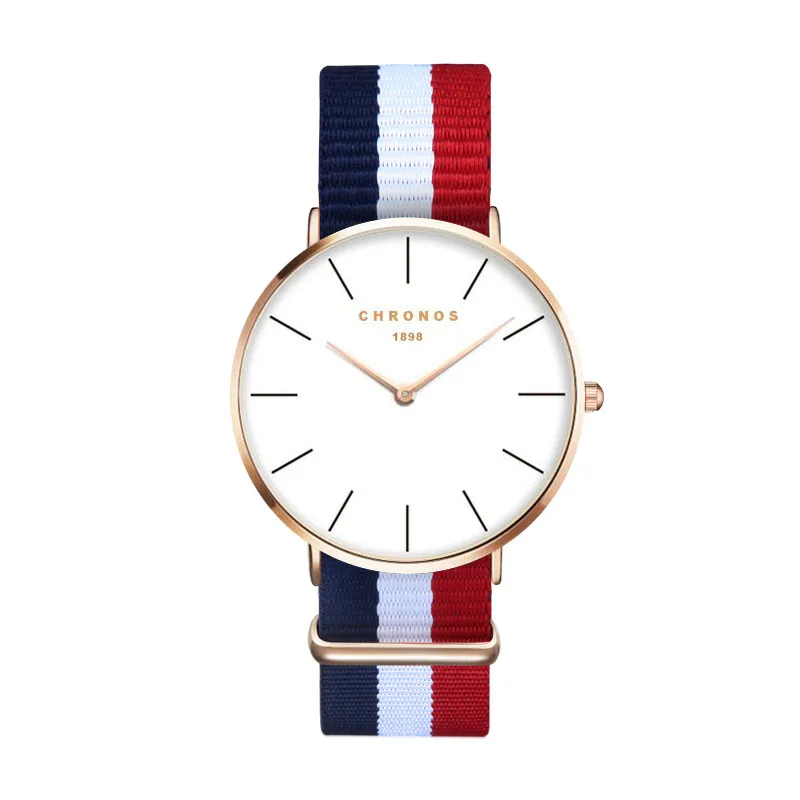 

New Watches For Men Women Ultra Slim Quartz Watch with Simple Nylon Band reloj hombre Fashion Wristwatches montres Hodinky