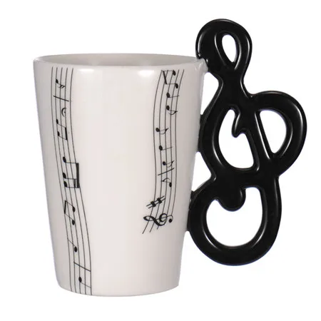 Креативная музыкальная скрипка, стильная керамическая кружка для гитары, Кофейная, чайная, молочная, с ручкой, кофейная кружка, новинка, подарки - Цвет: B