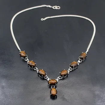 

Hermosa Rare Natural Black Labradorite Magic Silver Color Chain Necklace 19 inch A399 Free Shipping