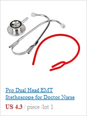 New Double Dual Head Stethoscope Single Tube Doctor Nurse Professional Cardiology Stethoscope Aluminium Alloy Health Care