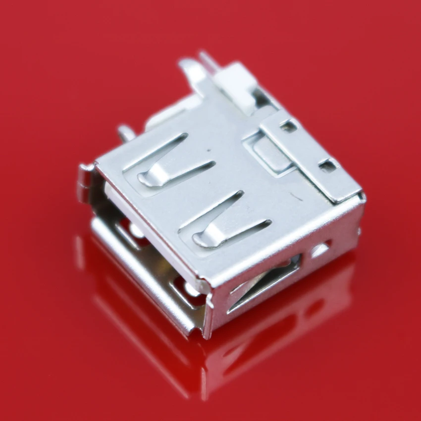 1 шт. гнездовой разъем USB PCB штыри в стороне типа A под прямым углом (90 градусов)|socket