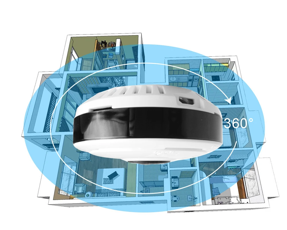 Redeagle 1080 P 960 P VR 3D Wi-Fi Камера купол Fisheye панорамный HD 2mp/1.3mp Беспроводной Wi-Fi ip-видеонаблюдения smart security cameas