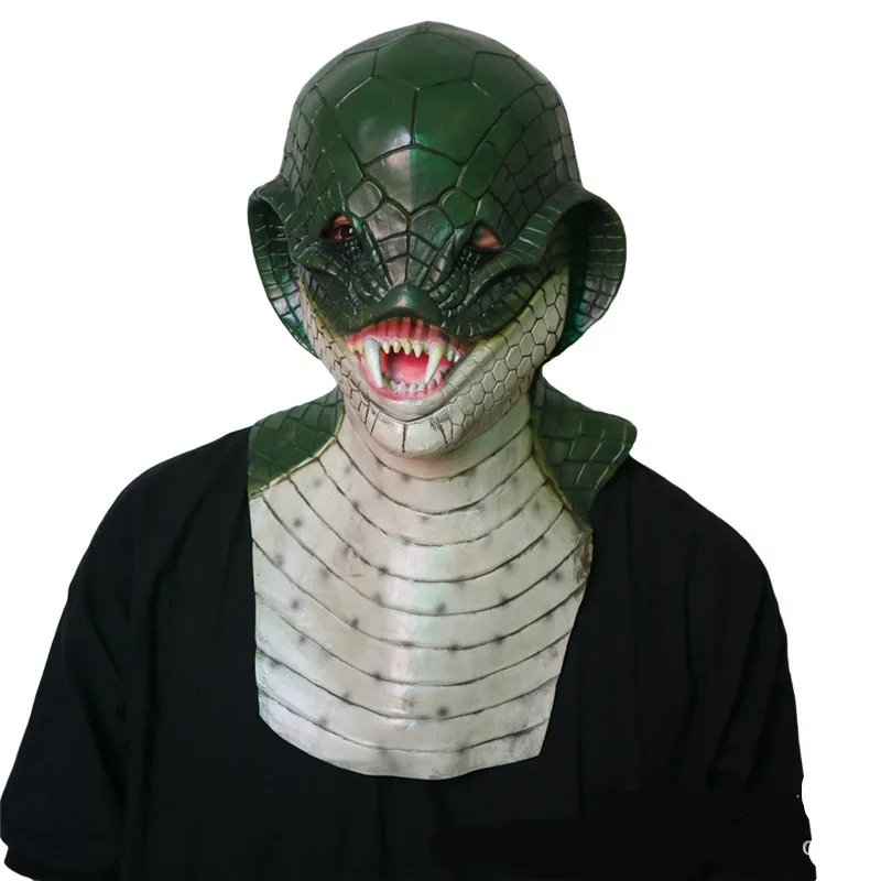 Alien Head Mask Rubber Latex Animal Costume Full head Mask Halloween Costume Fan
