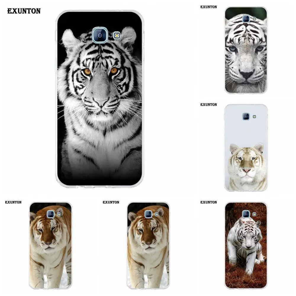 

For Huawei Honor 4C 5A 5C 5X 6 6A 6X 7 7A 7C 7X 8 8C 8S 9 10 10i 20 20i Lite Pro Soft Capa Cover Golden Light And White Tiger