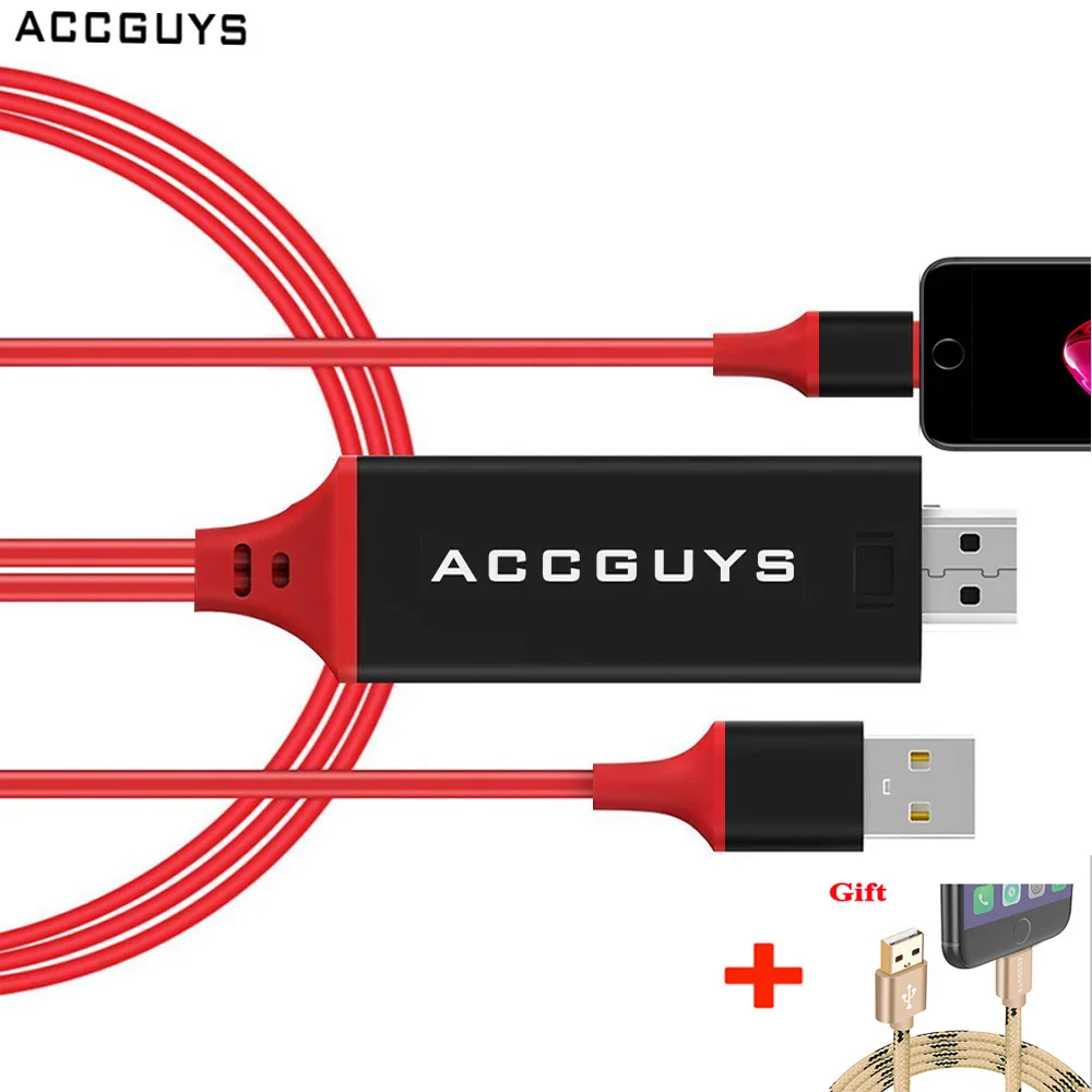 ACCGUYS Lighting to HDMI HDTV AV Cable Adapter 1080P Smart Video