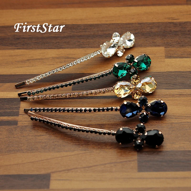 1 Para Firststar Luxus Grün Und Schwarz Kristall Haar Zubehör Strass Haar Bogen Clip Gold Frauen Haarnadeln Haarspange Für Party Supplement Die Vitalenergie Und NäHren Yin Schmucksets & Mehr